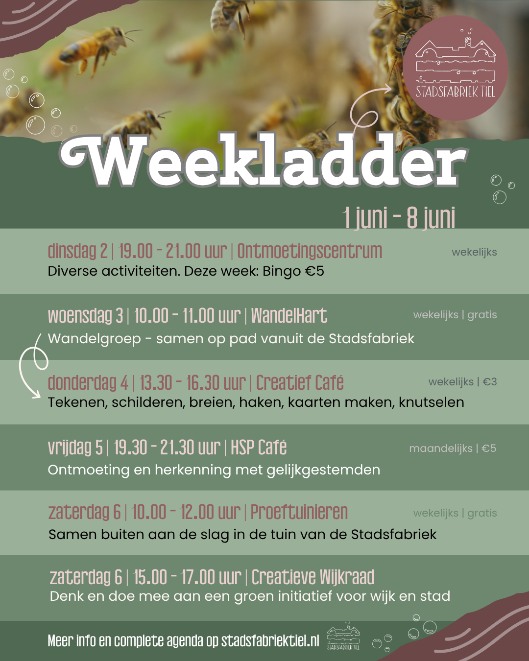 Weekladder SF 2026 1 - 8 juni