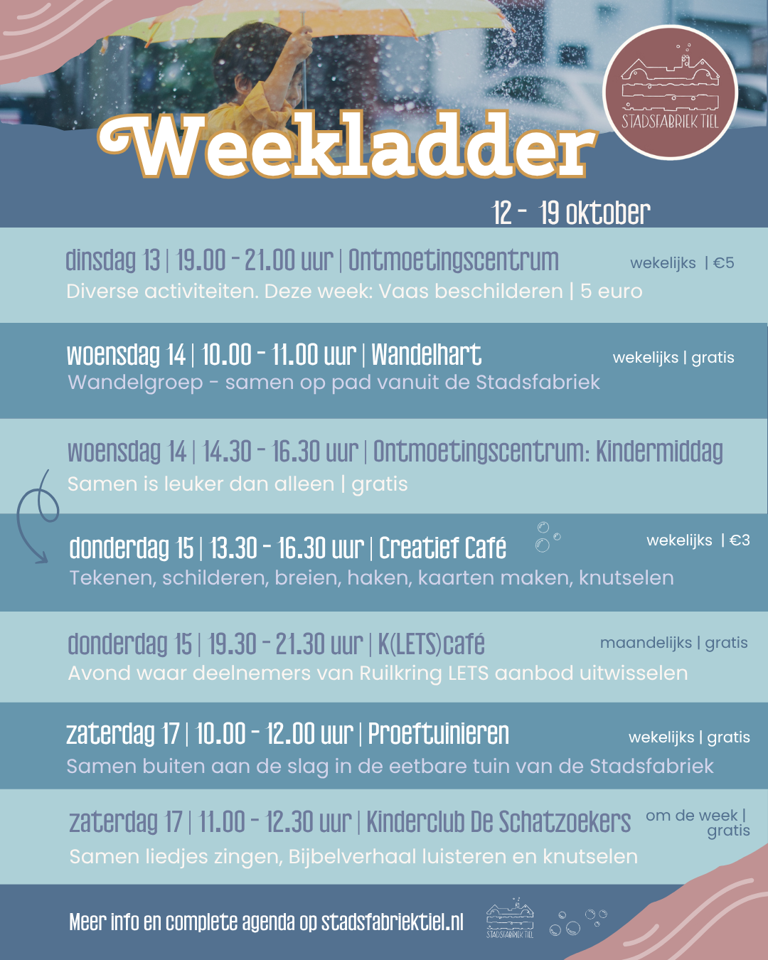 Weekladder SF 2026 12 tm 19 okt